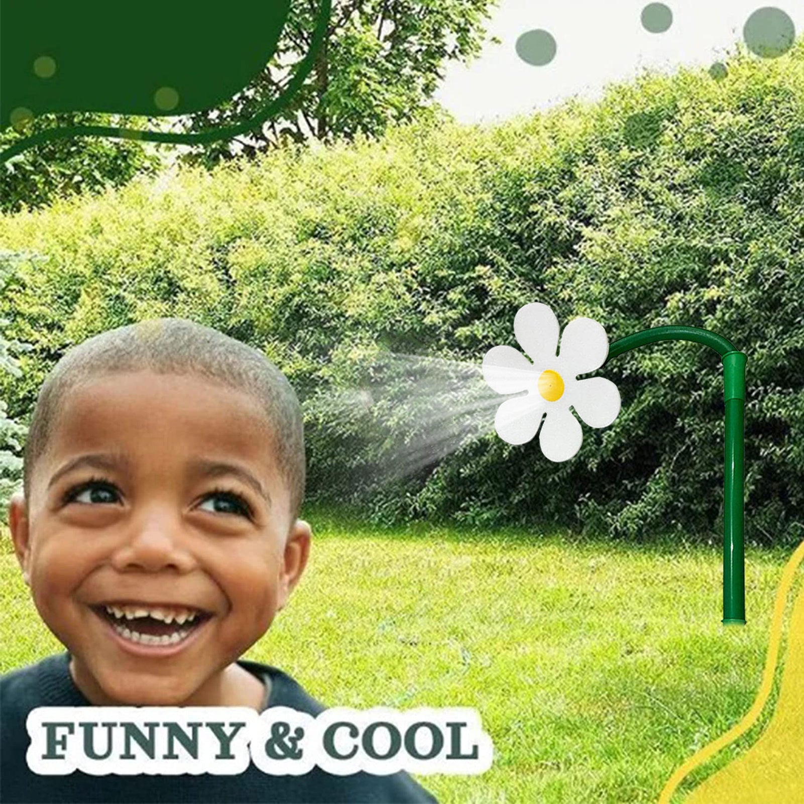Solros Sprinkler för Trädgården – Rolig och Justerbar Sprinkler för Familjen