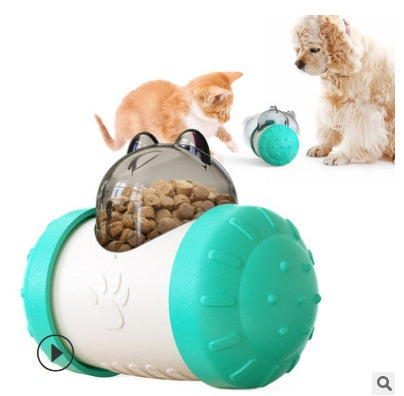 Rolig Läckande Godisboll Med Hjul – Interaktiv Leksak för Hundar och Katter