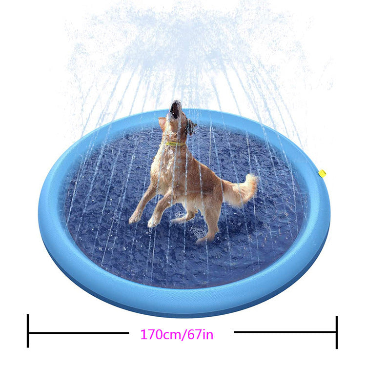 Vattensprutande Lekmatta för Hundar – Rolig och Utbildande Utomhuslek