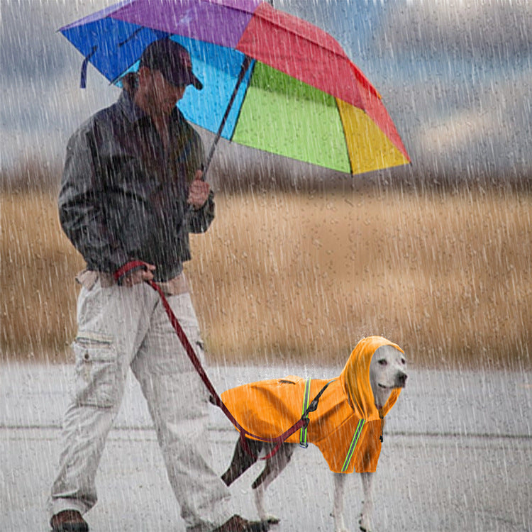 Stilfull PU-regnrock för Hundar – Europeisk och Amerikansk Stil
