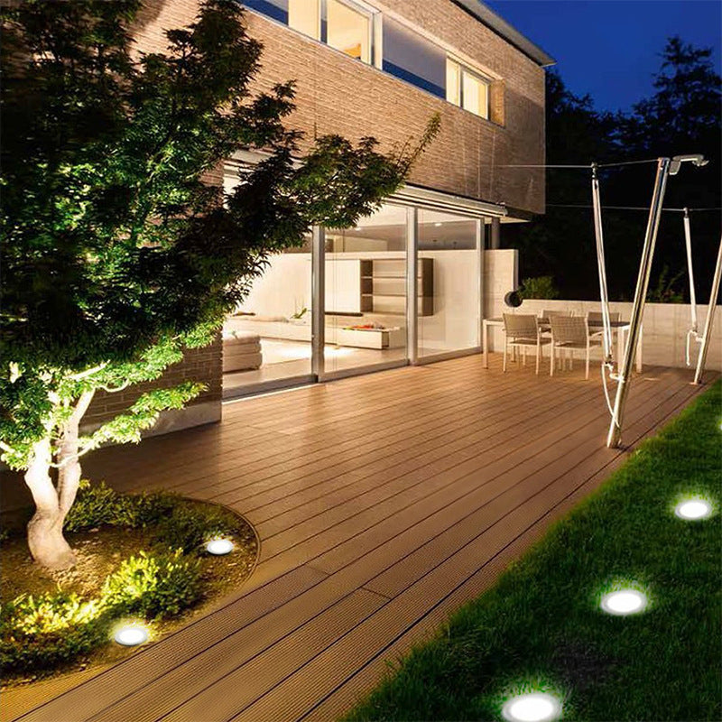 Vattentäta Solenergidrivna LED Trädgårdsbelysning för Gräsmattan